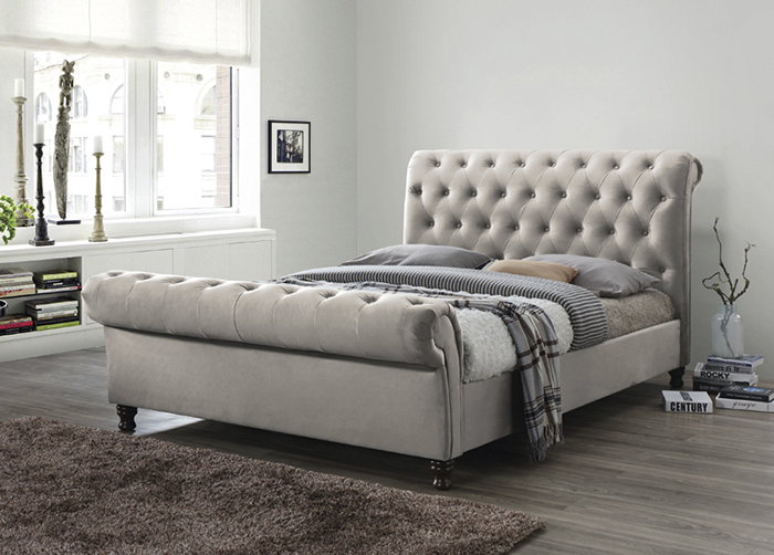 Grace Super King Size Fabric Bed